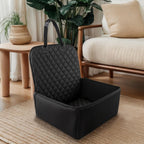 Semi-enclosed booster cushion portable travel bed mode
