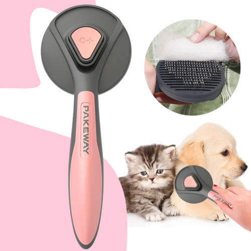 Self-Cleaning Pet Grooming Brush for Cats and Dogs