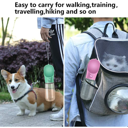 Portable Dog Water Bottle – Leak-Resistant Travel Feeder
