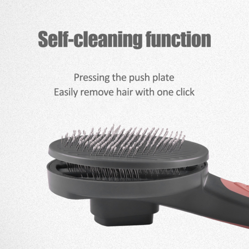 Self-Cleaning Pet Grooming Brush for Cats and Dogs