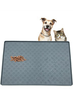 Non-slip waterproof silicone pet food and water mat