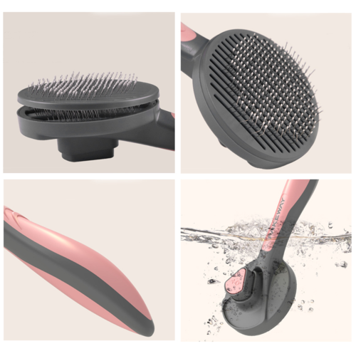 Self-Cleaning Pet Grooming Brush for Cats and Dogs