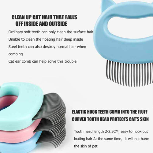 Cat Grooming Massage Brush – Gentle Deshedding Comb
