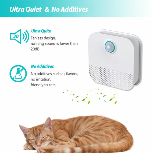 Smart pet odor purifier for litter boxes and rooms